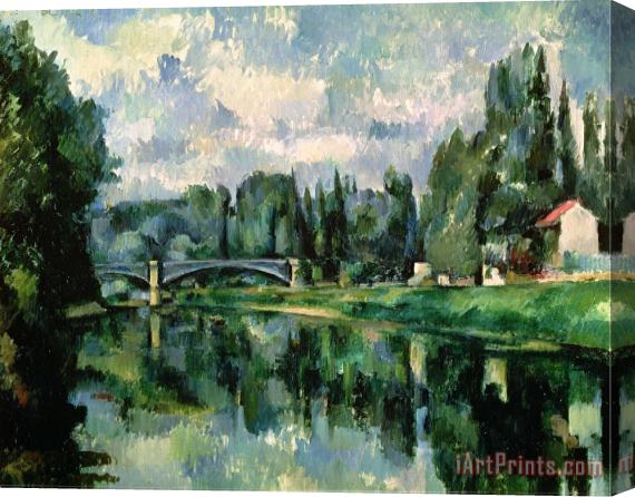Paul Cezanne The Banks of The Marne at Creteil Circa 1888 Stretched Canvas Painting / Canvas Art