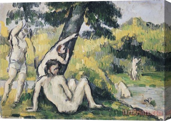 Paul Cezanne The Bathing Place Stretched Canvas Print / Canvas Art