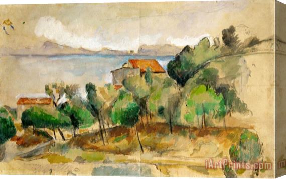 Paul Cezanne The Bay of L Estaque 1878 1882 Stretched Canvas Painting / Canvas Art