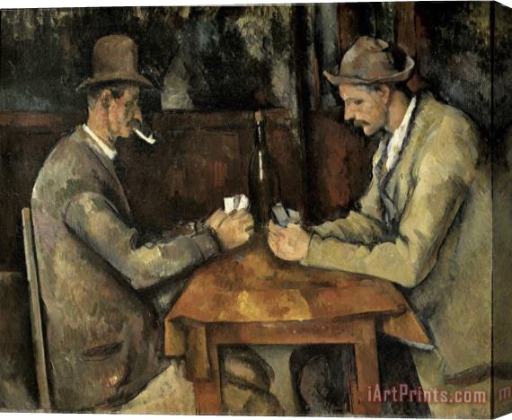 Paul Cezanne The Card Players Les Joueurs De Cartes Stretched Canvas Print / Canvas Art