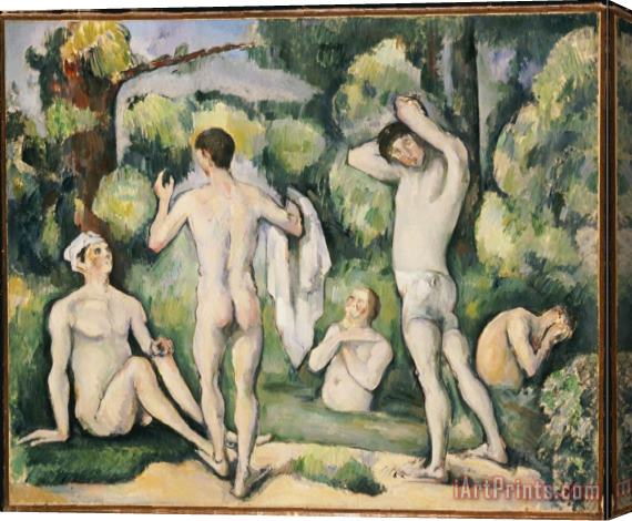Paul Cezanne The Five Bathers C 1880 82 Stretched Canvas Print / Canvas Art