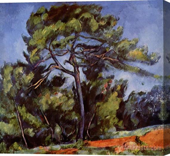 Paul Cezanne The Great Pine Stretched Canvas Painting / Canvas Art