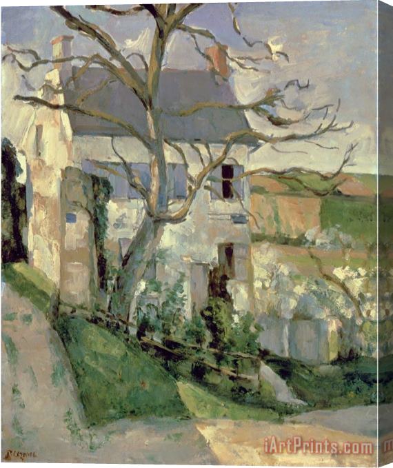 Paul Cezanne The House And The Tree C 1873 74 Stretched Canvas Print / Canvas Art