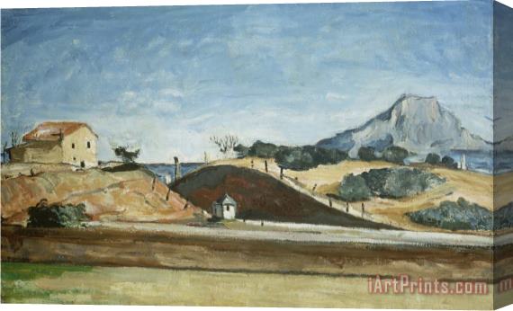 Paul Cezanne The Railway Cutting About 1870 Stretched Canvas Print / Canvas Art