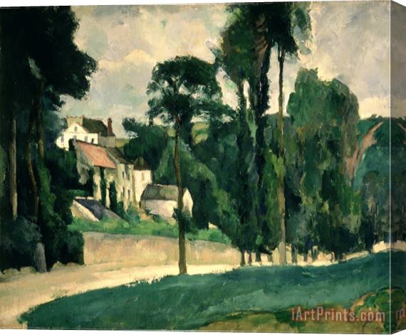 Paul Cezanne The Road at Pontoise 1875 Stretched Canvas Print / Canvas Art