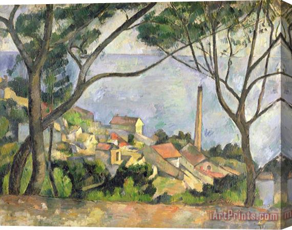Paul Cezanne The Sea at l Estaque Stretched Canvas Print / Canvas Art