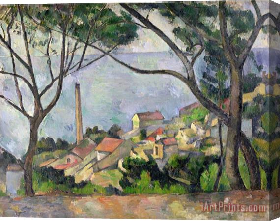 Paul Cezanne The Sea at L Estaque Stretched Canvas Print / Canvas Art