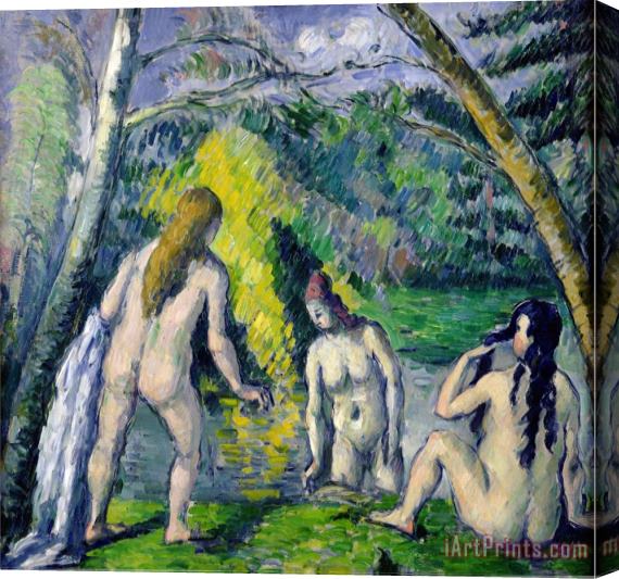 Paul Cezanne The Three Bathers Circa 1879 82 Stretched Canvas Print / Canvas Art