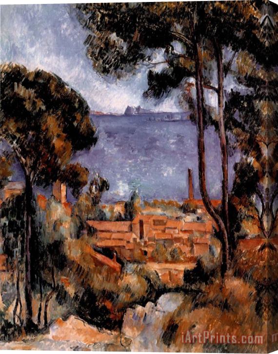 Paul Cezanne View of Estaque Stretched Canvas Print / Canvas Art
