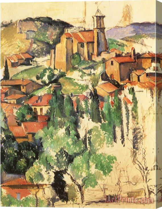 Paul Cezanne Village of Gardanne 1885 Stretched Canvas Print / Canvas Art
