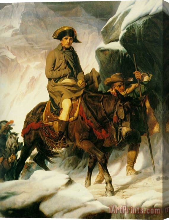 Paul Delaroche Napoleon Crossing The Alps Stretched Canvas Painting / Canvas Art