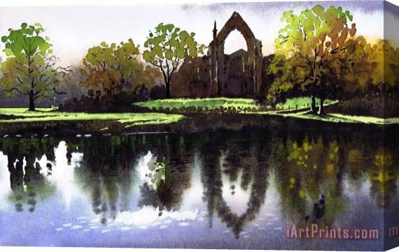 Paul Dene Marlor Bolton Abbey Stretched Canvas Painting / Canvas Art
