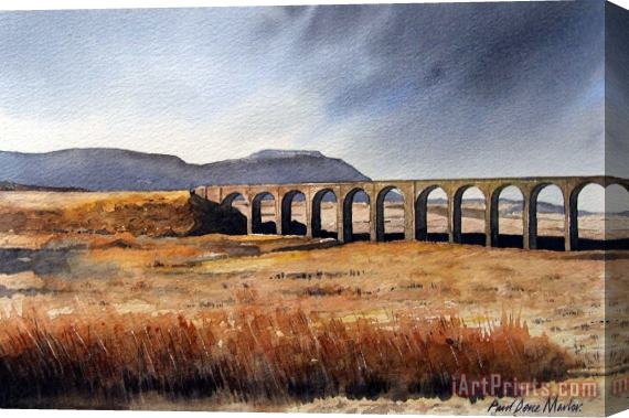 Paul Dene Marlor Ribblehead Viaduct Stretched Canvas Painting / Canvas Art
