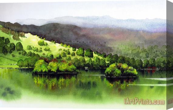 Paul Dene Marlor Rydal Water ii Stretched Canvas Print / Canvas Art