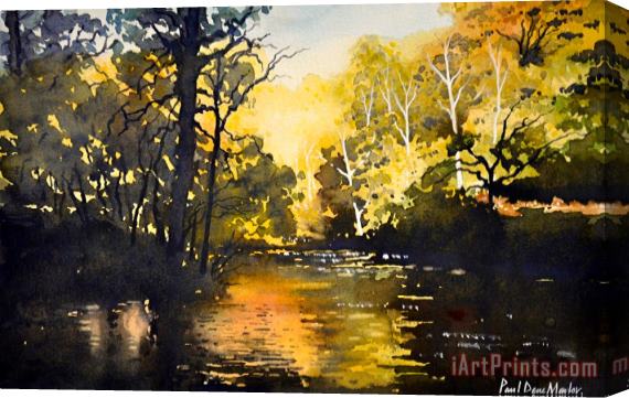 Paul Dene Marlor Strid Wood Bolton Abbey Stretched Canvas Painting / Canvas Art
