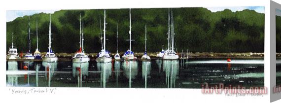 Paul Dene Marlor Yachts Tarbert V Stretched Canvas Print / Canvas Art