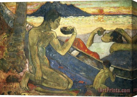 Paul Gauguin A Canoe Stretched Canvas Painting / Canvas Art