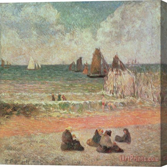 Paul Gauguin Bathing Dieppe Stretched Canvas Painting / Canvas Art