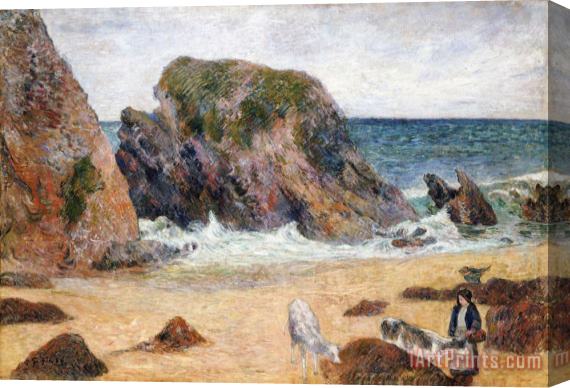 Paul Gauguin Cows on The Seashore Stretched Canvas Print / Canvas Art