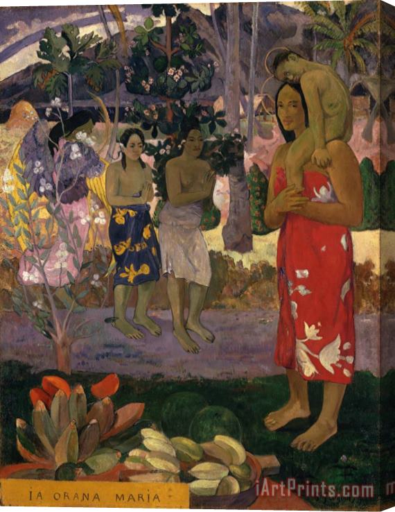 Paul Gauguin Ia Orana Maria (hail Mary) Stretched Canvas Print / Canvas Art