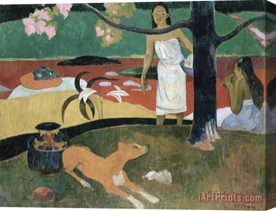 Paul Gauguin Pastorales Tahitiennes Stretched Canvas Print / Canvas Art