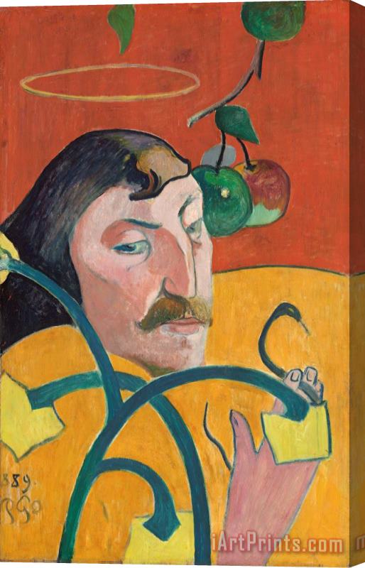 Paul Gauguin Self Portrait Stretched Canvas Print / Canvas Art