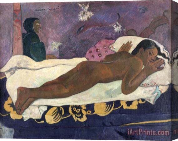 Paul Gauguin Spirit of The Dead Watching Stretched Canvas Painting / Canvas Art
