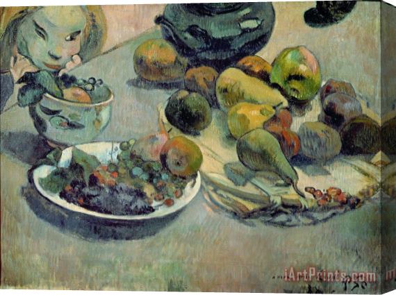 Paul Gauguin Still Life with Fruit Stretched Canvas Print / Canvas Art