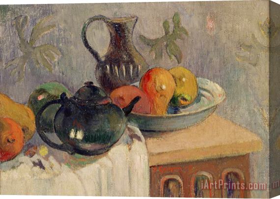 Paul Gauguin Teiera Brocca e Frutta Stretched Canvas Print / Canvas Art