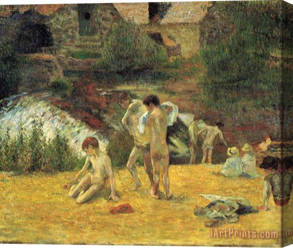 Paul Gauguin The Bathing Mill Bois D'amour Stretched Canvas Print / Canvas Art