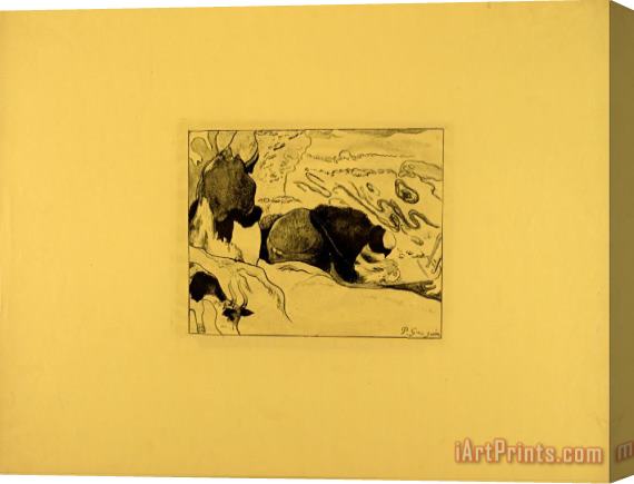 Paul Gauguin The Laundresses Stretched Canvas Print / Canvas Art