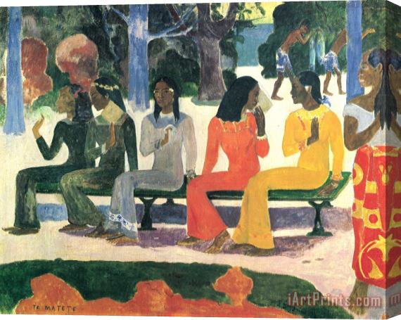 Paul Gauguin The Market Stretched Canvas Print / Canvas Art