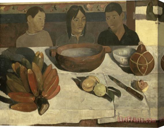Paul Gauguin The Meal (the Bananas) Stretched Canvas Painting / Canvas Art