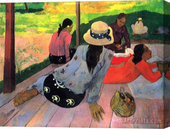 Paul Gauguin The Midday Nap Stretched Canvas Painting / Canvas Art