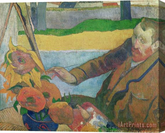 Paul Gauguin Van Gogh painting Sunflowers Stretched Canvas Print / Canvas Art