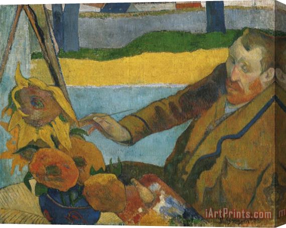 Paul Gauguin Vincent Van Gogh Painting Sunflowers Stretched Canvas Print / Canvas Art