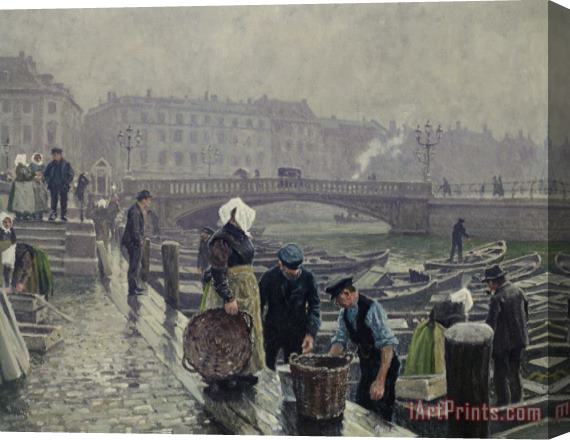 Paul Gustave Fischer Ved Gammel Strand Stretched Canvas Print / Canvas Art