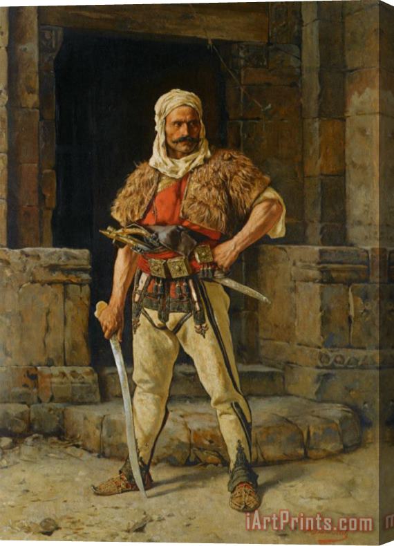 Paul Joanovitch A Serbian Warrior Stretched Canvas Print / Canvas Art