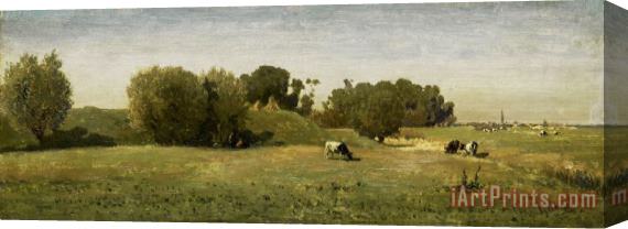 Paul Joseph Constantin Gabriel Landscape Near Abcoude Stretched Canvas Painting / Canvas Art