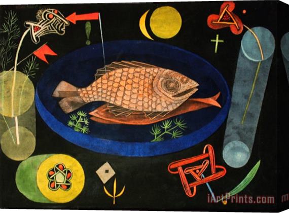 Paul Klee Around The Fish Stretched Canvas Print / Canvas Art
