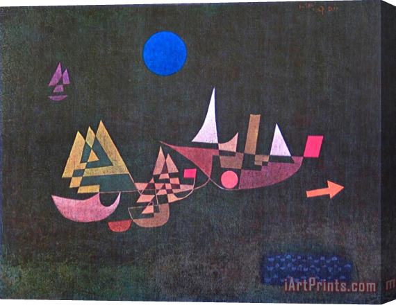 Paul Klee Departure of The Ships 1927 Stretched Canvas Print / Canvas Art