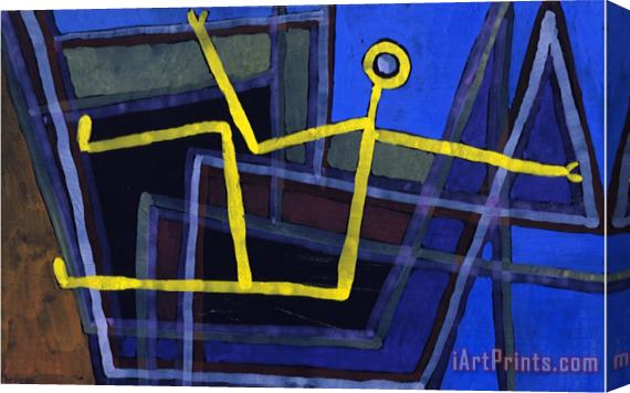 Paul Klee Framed Im Gebalk Stretched Canvas Print / Canvas Art