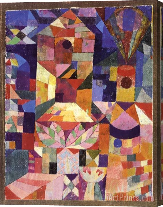 Paul Klee Garden View Stretched Canvas Painting / Canvas Art