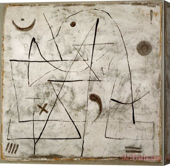 Paul Klee Gedanken Bei Schnee C 1933 Stretched Canvas Painting / Canvas Art