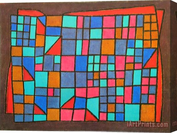Paul Klee Glass Cladding C 1940 Stretched Canvas Painting / Canvas Art