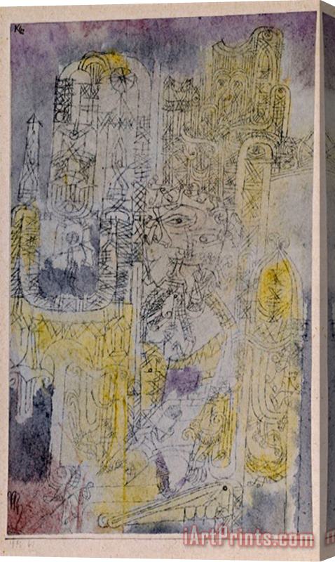 Paul Klee Gothic Rococo Gotisches Rococo Stretched Canvas Print / Canvas Art