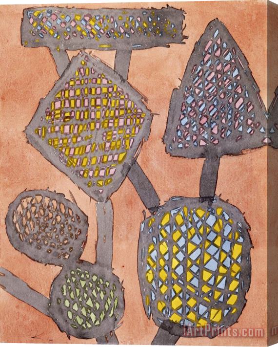 Paul Klee Growing Weapons Stretched Canvas Painting / Canvas Art