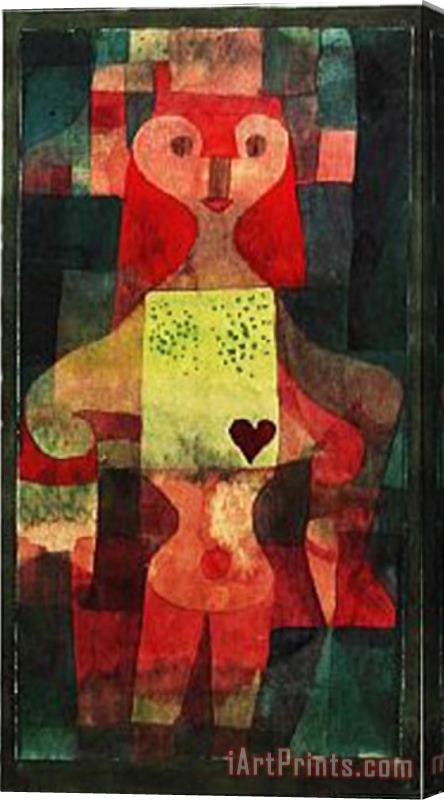 Paul Klee Herzdame C 1922 Stretched Canvas Painting / Canvas Art