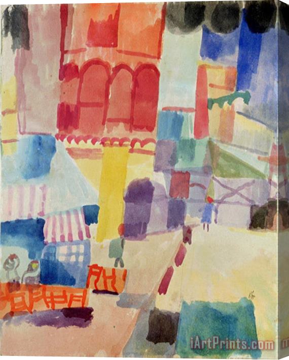 Paul Klee In Front of a Mosque in Tunis 1914 Stretched Canvas Print / Canvas Art