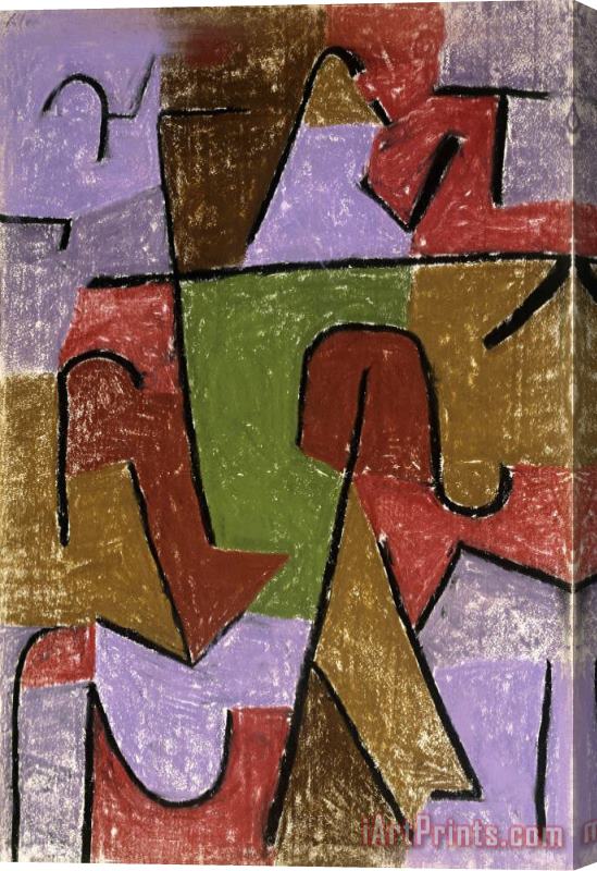 Paul Klee Indianisch Stretched Canvas Print / Canvas Art